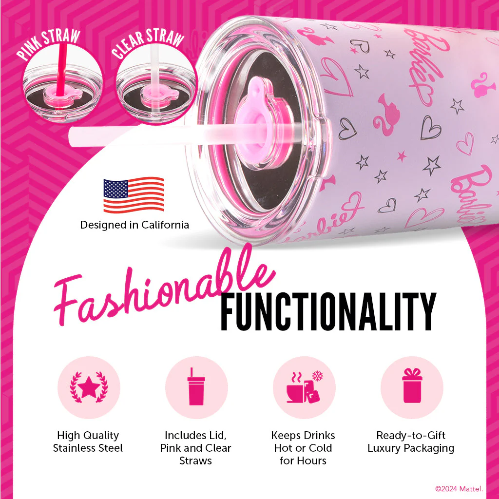Barbie⢠Love Out Loud Tumbler - 24 Oz - Image 4