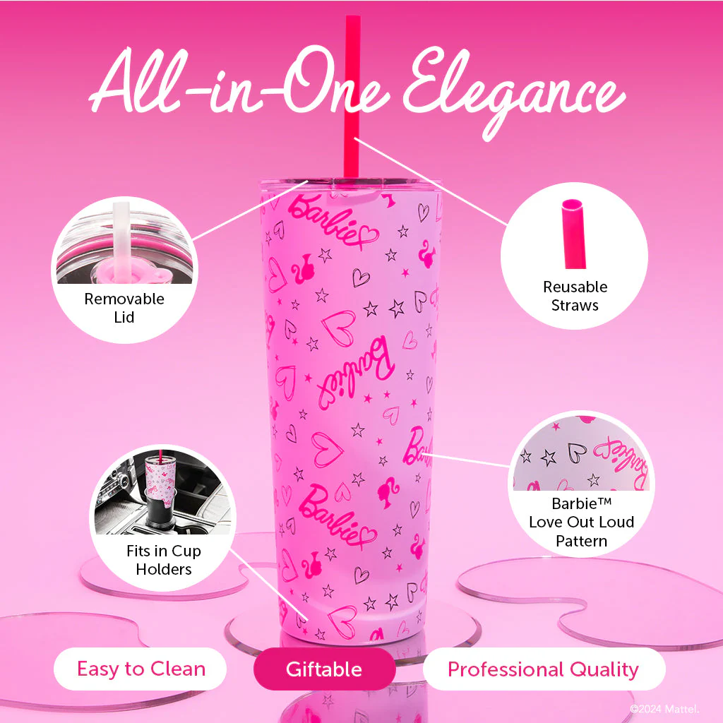 Barbie⢠Love Out Loud Tumbler - 24 Oz - Image 5