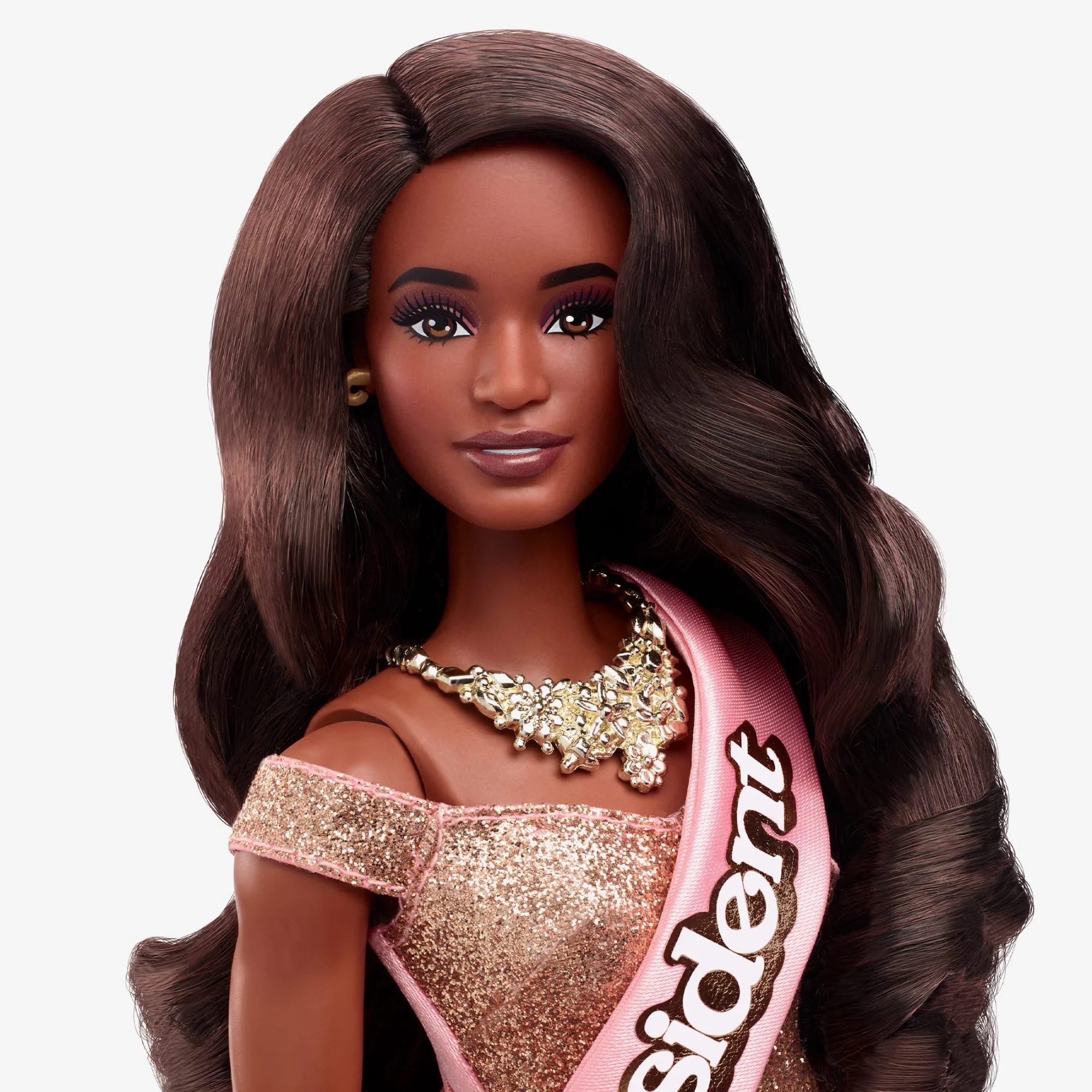 President Barbie in Pink and Gold Dress ā Barbie The Movie - Image 6