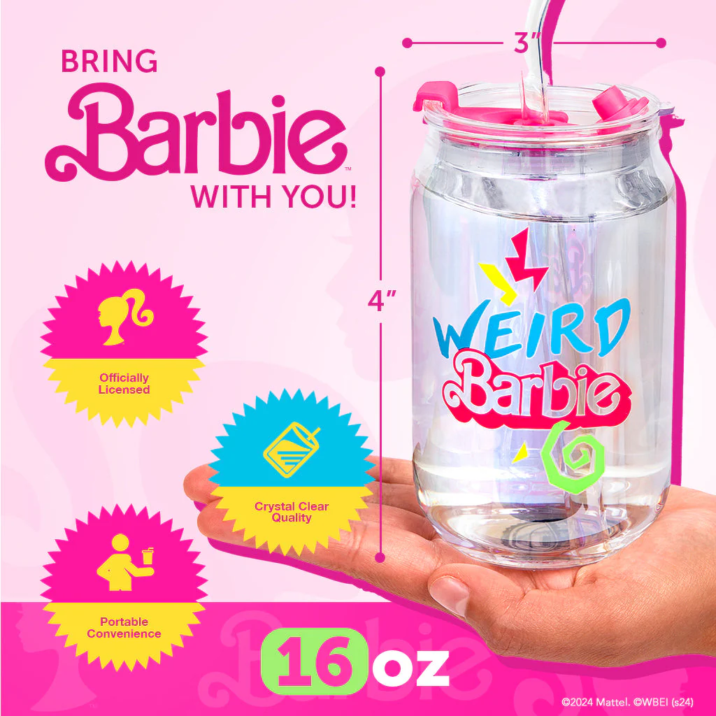 Barbie⢠the Movie X Dragon Glassware® Weird Barbie⢠Drinking Glasses - Image 2