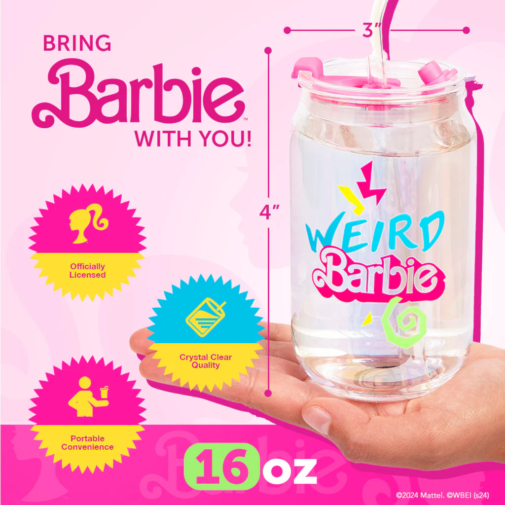 Barbie⢠the Movie X Dragon Glassware® Weird Barbie⢠Drinking Glasses - Image 6