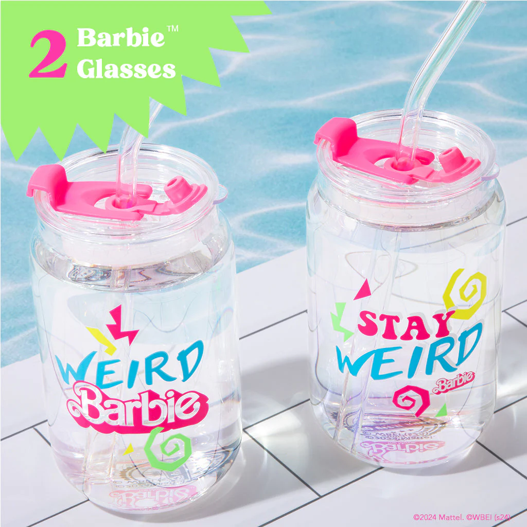 Barbie⢠the Movie X Dragon Glassware® Weird Barbie⢠Drinking Glasses - Image 8