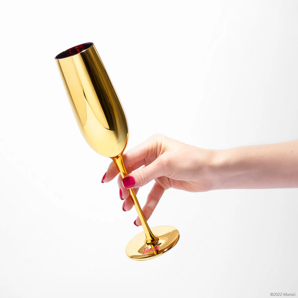Barbie⢠X Dragon Glassware® Dreamhouse⢠Champagne Flutes - Image 3