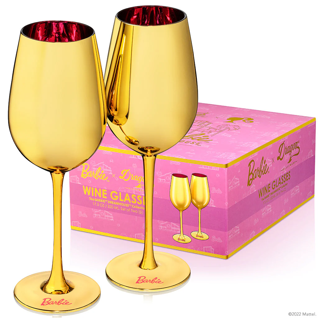 Barbie⢠X Dragon Glassware® Dreamhouse⢠Wine Glasses - Image 5