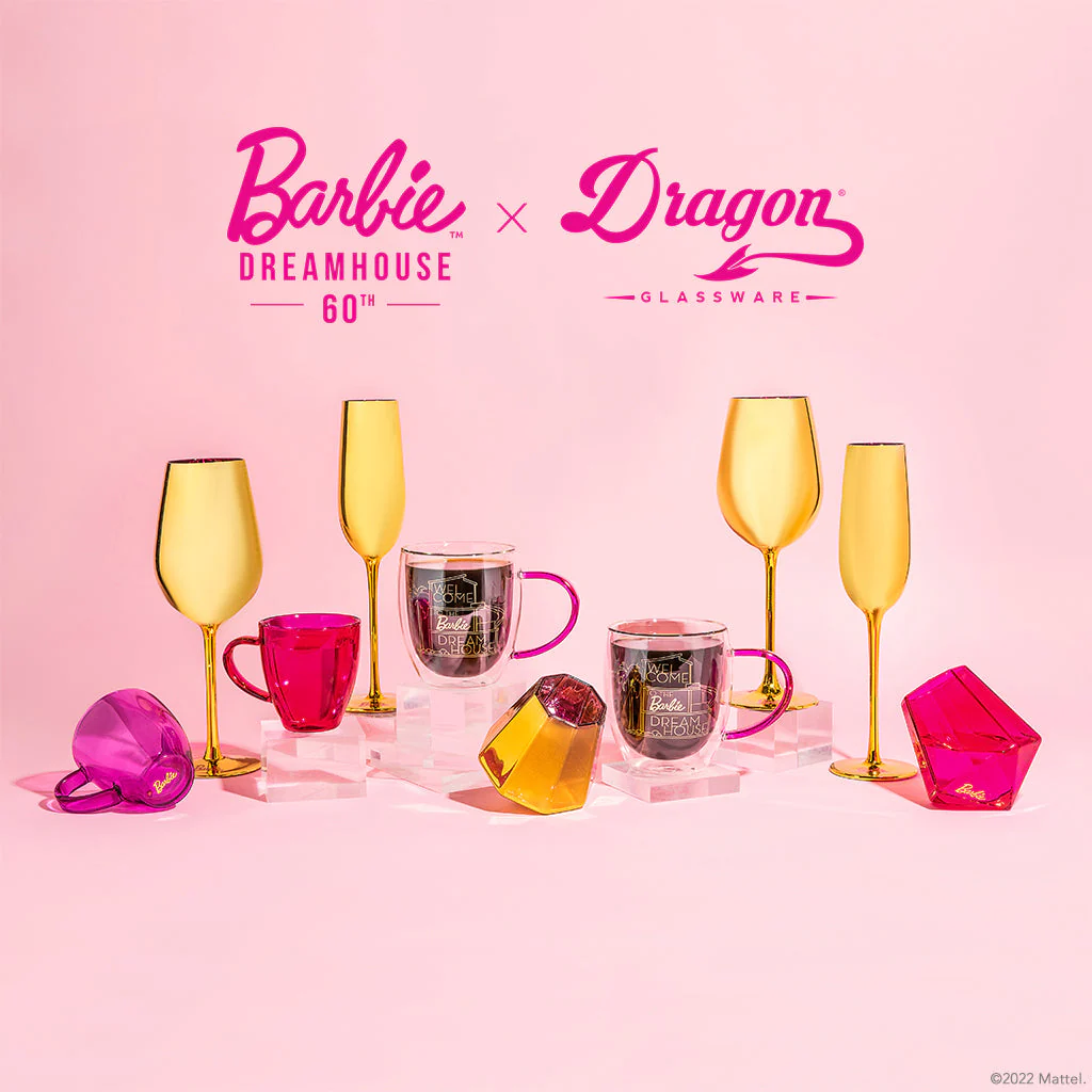 Barbie⢠X Dragon Glassware® Dreamhouse⢠Wine Glasses - Image 6