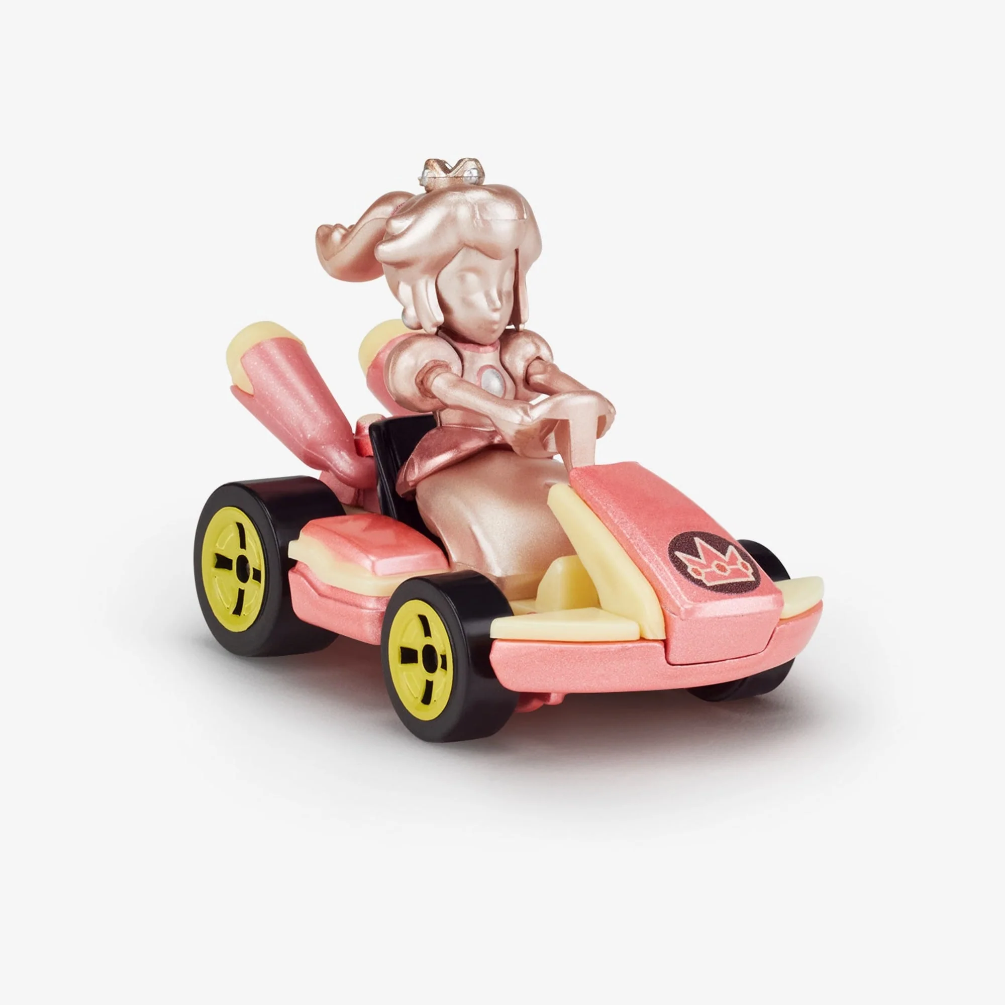 Hot Wheels Mario Kart Pink Gold Peach Collectible Vehicle