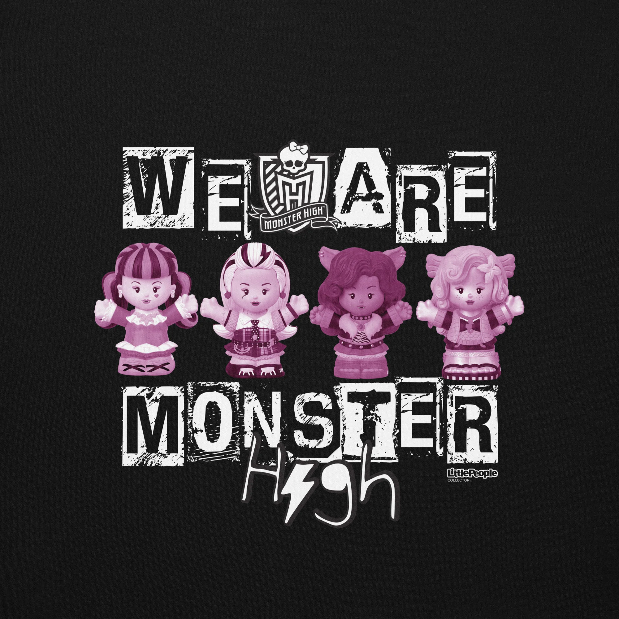 Little People Collector Monster High Black Hoodie - Image 2
