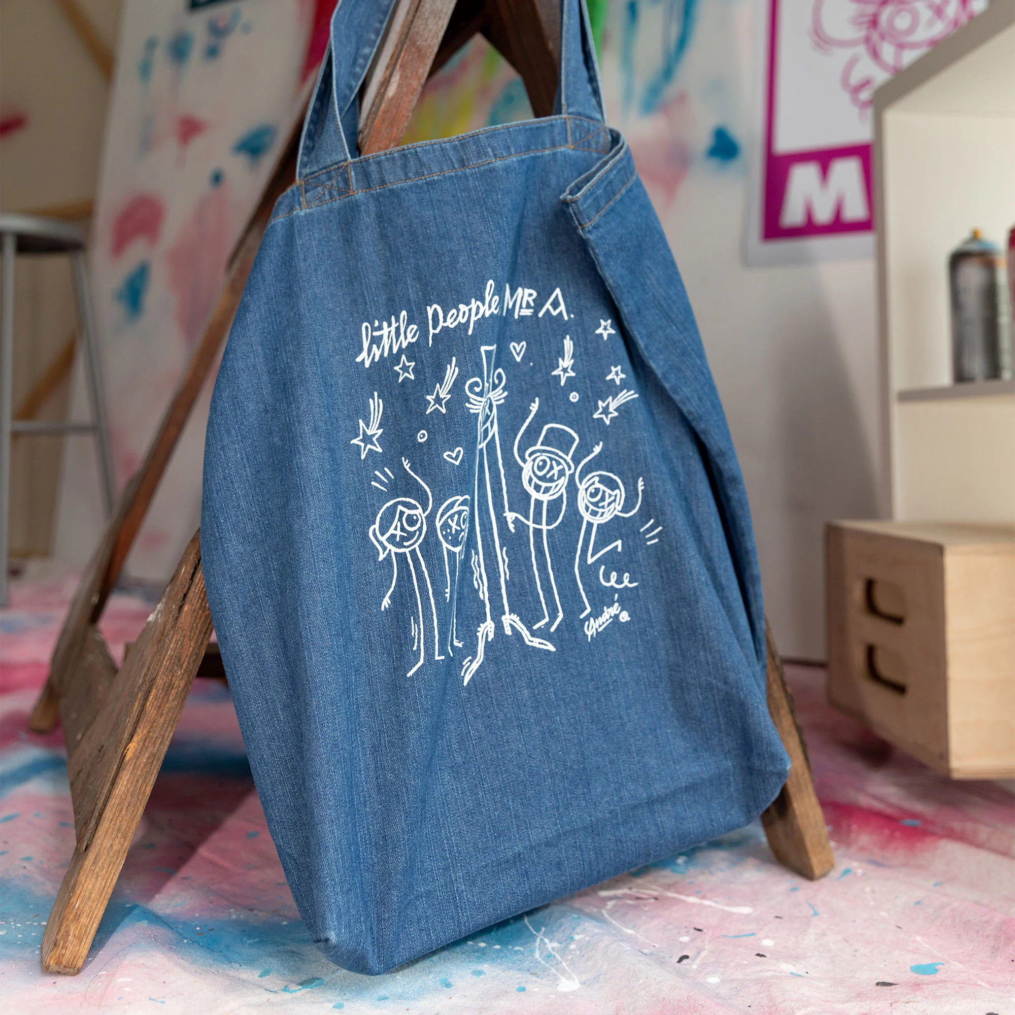 Fisher Price x André Saraiva Denim Tote Bag - Image 3