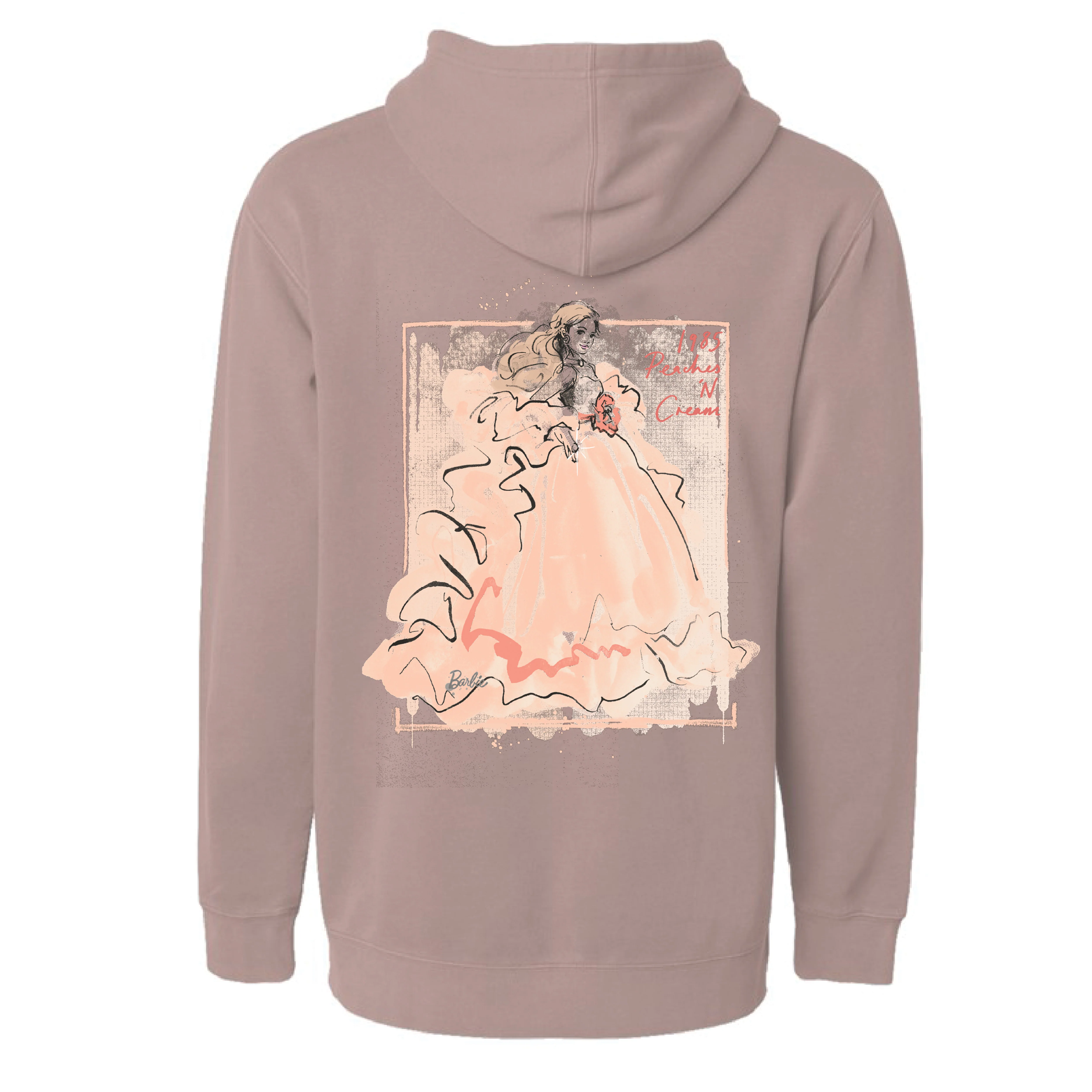 Barbie Peaches 'n Cream Mauve Hoodie - Image 2